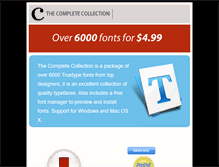 Tablet Screenshot of 6000fonts.com